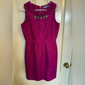 ANTONIO MELANI Vibrant Purple Midi Dress